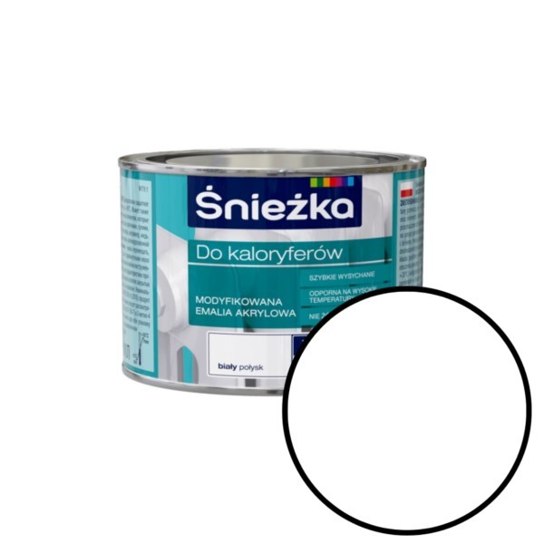 Acryllack für Heizkörper 0,4L weiß glänz Śnieżka
