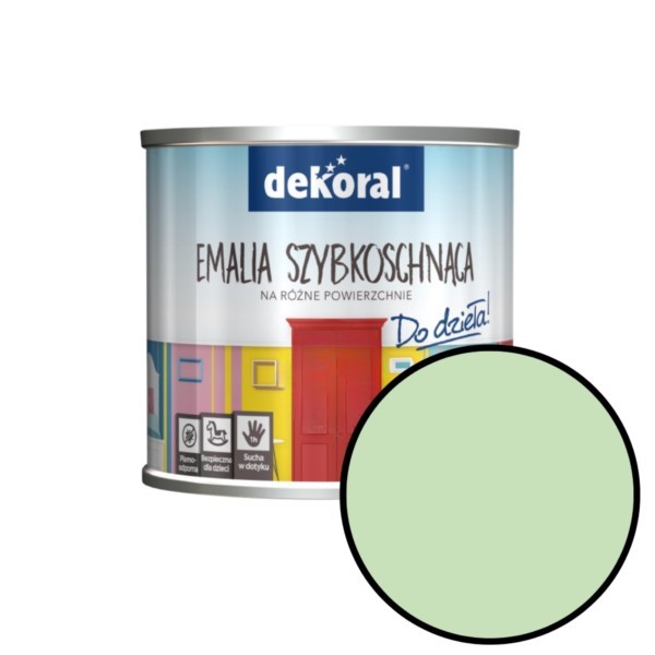 Acryllack für Holz und Metall 0,5L Aromat mięty mat Dekoral 399538