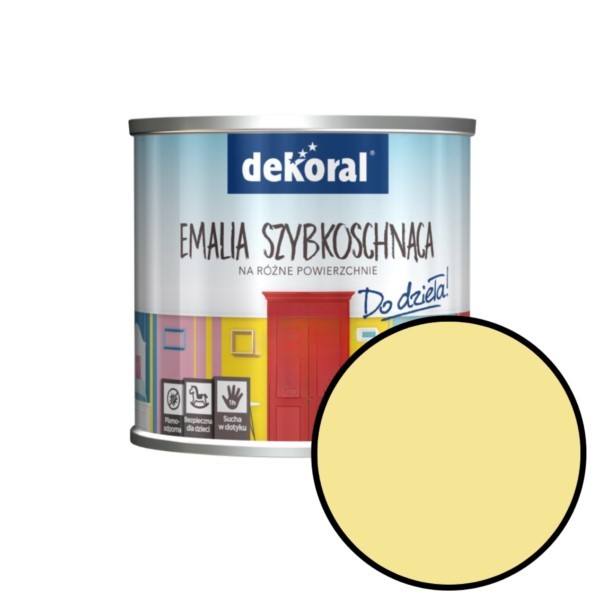 Acryllack für Holz und Metall 0,5L Pryzmat słońca mat Dekoral 399536