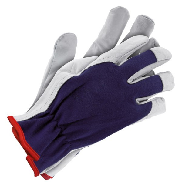 Arbeitshandschuhe Narbenleder Ogrifox OX-INPAK GW Größe8 navy blau