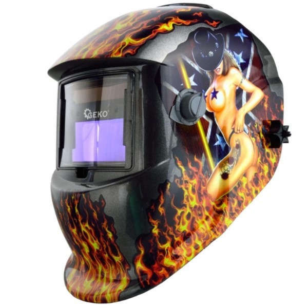 Automatik Schweißhelm 42x92mm Geko Flame G01877
