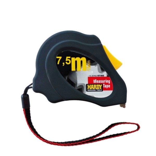 Bandmaß 7,5m 25mm Autolock Kunststoffgehäuse Kl.2 Hardy 0700-482508