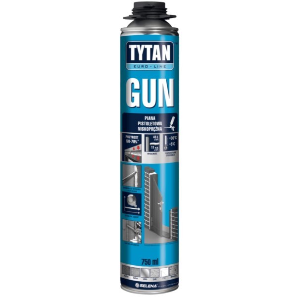 Bauschaum Pistolenschaum 750ml Euro-Line Gun Tytan 10004261