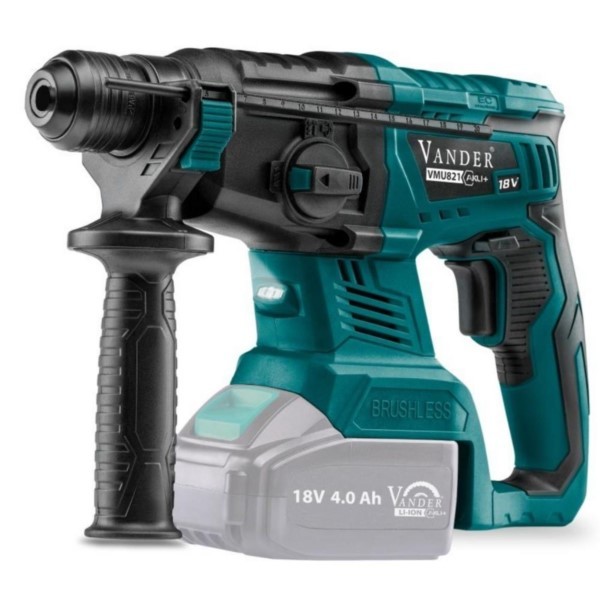 Bohrhammer bürstenlos SDS-plus 18V AKU+ Vander VMU821 Sologerät ohne Akku ohne Ladegerät