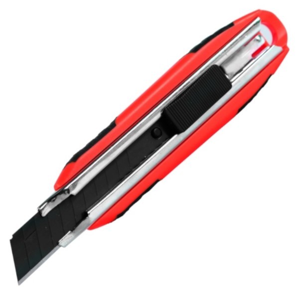 Cuttermesser 18mm ABS-Griff gummiert Führung PRO-NU125