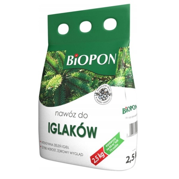 Dünger für Nadelbäume Granulat 2,5kg Tasche 60m² Bopon