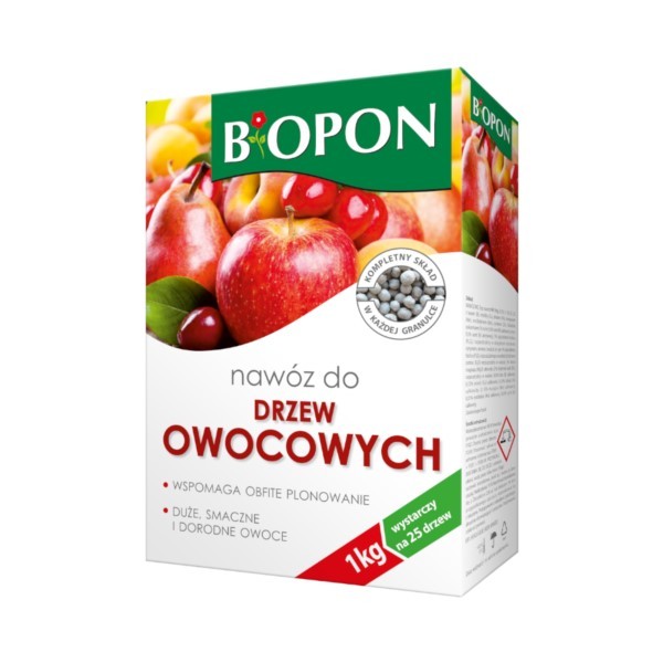 Dünger für Obstbäume Granulat 1kg Karton Bopon