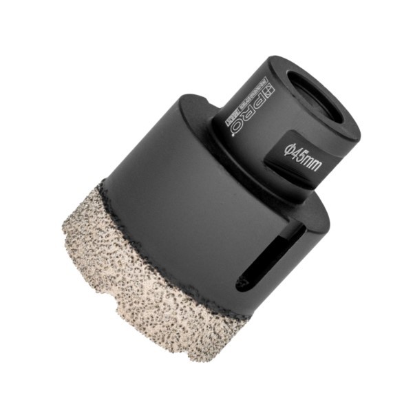 Diamant-Lochsäge 45mm M14 Diamant Maße 3x15mm PRO WA-HS-D45M14