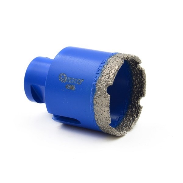 Diamant-Lochsäge 45mm M14 Geko G65145 für Steinzeug Keramik Fliesen trocken