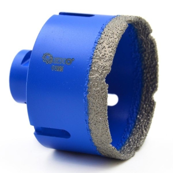 Diamant-Lochsäge 68mm M14 Geko G65168 für Steinzeug Keramik Fliesen trocken