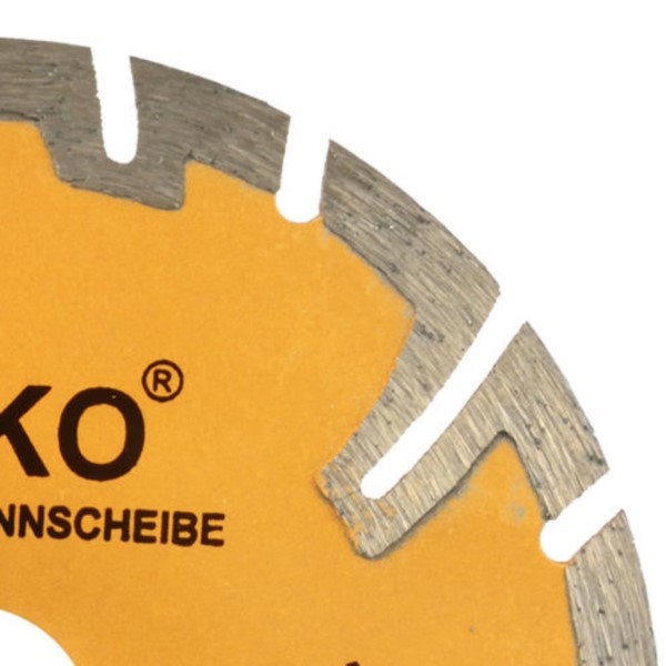 Diamanttrennscheibe 125x22,2mm Segmenthöhe klaffende Wunde Geko G00225
