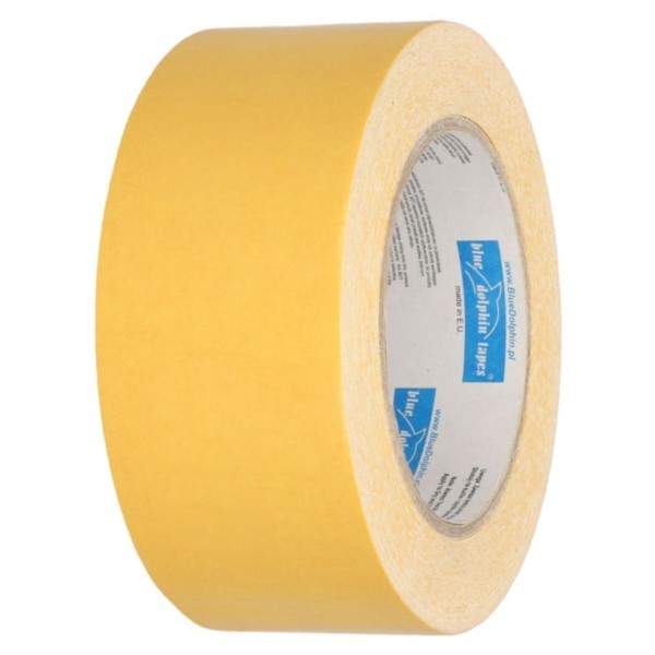 Doppelseitiges Klebeband 50mm 10m auf Gitternetz Blue Dolphin DSCLH-ST