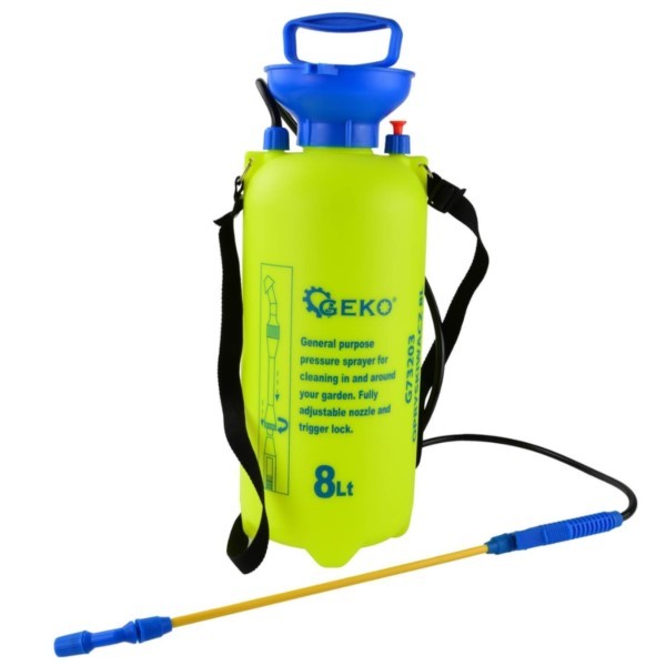 Drucksprüher 8L manuell Lanze 43cm Geko G73203
