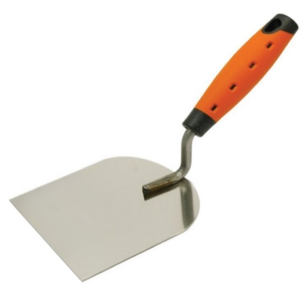 Edelstahl Stukkateurkelle 120mm r. 2K