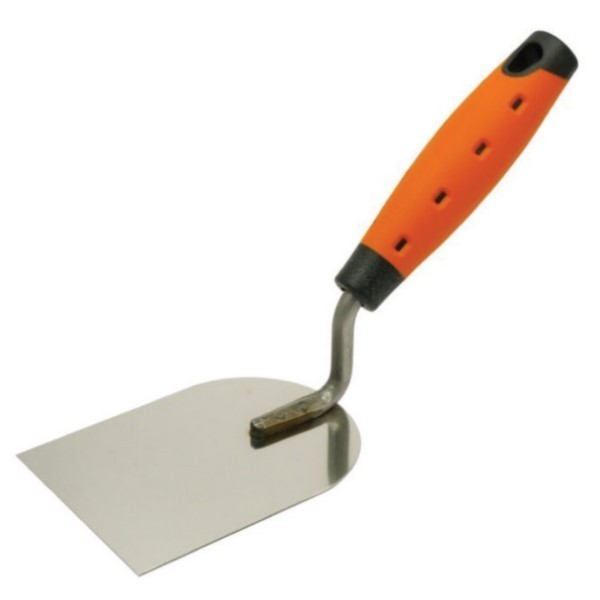 Edelstahl Stukkateurkelle 80mm r. 2K