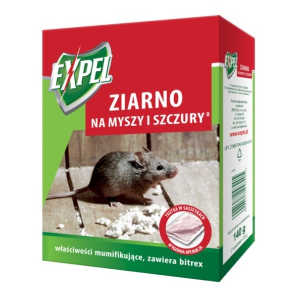 Getreide gegen Mäuse und Ratten 140g EXPEL