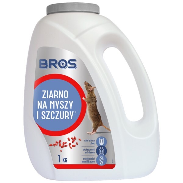 Getreide gegen Mäuse und Ratten 1kg BROS
