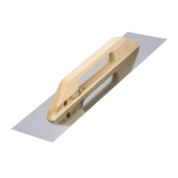Glättekelle 38x13cm rostfrei Schweizer Holzgriff Gold Tools 6051