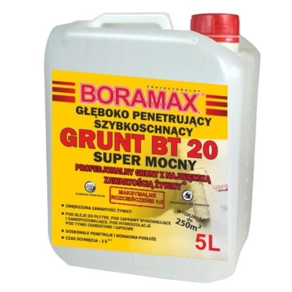 Grundierung tief eindringend 5L BT20 Super stark Boramax BOG-BT20-1:5-5L