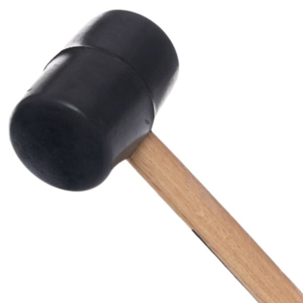 Gummihammer 500g Holzstiel 30cm Kraft&Dele KD900
