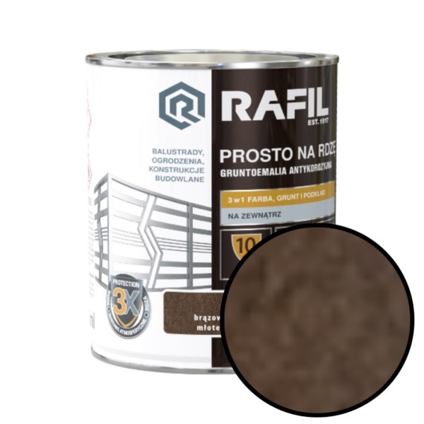 Hammerlack direkt auf Rost 0,75L braun Rafil 91020992