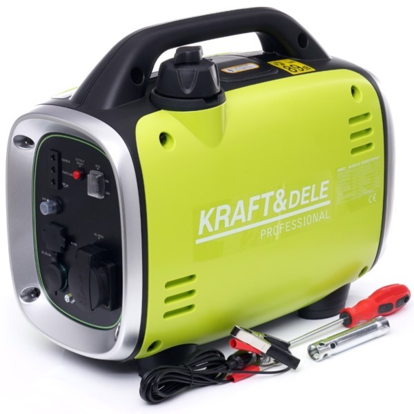 Inverter-Stromerzeuger 1300 W 230 V 12 V 5 V benzin 3,4 PS Kraft&Dele KD683