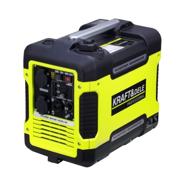 Inverter-Stromerzeuger 1900 W 230 V 12 V benzin 3 PS Kraft&Dele KD133