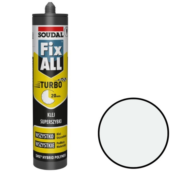 Klebedichtmittel weiß 290ml Soudal Fix ALL Turbo