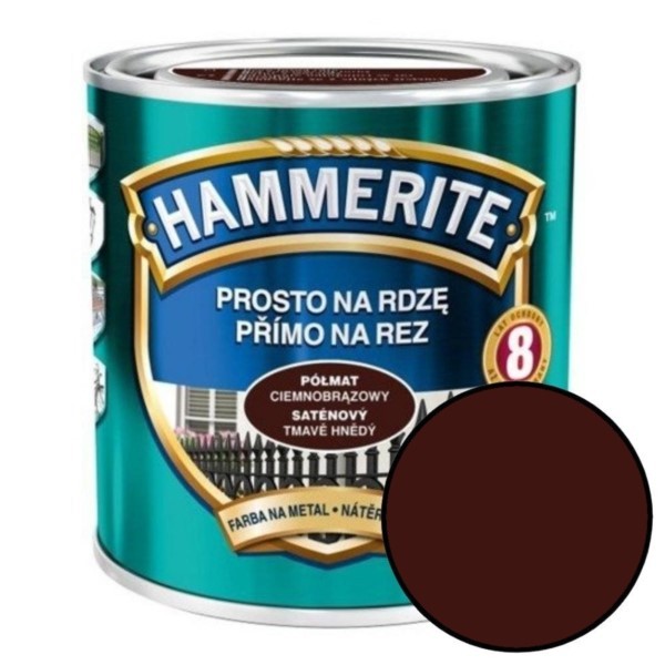 Korrosionsschutz-Email 0,7 L dunkelbraun halbmatte Hammerite