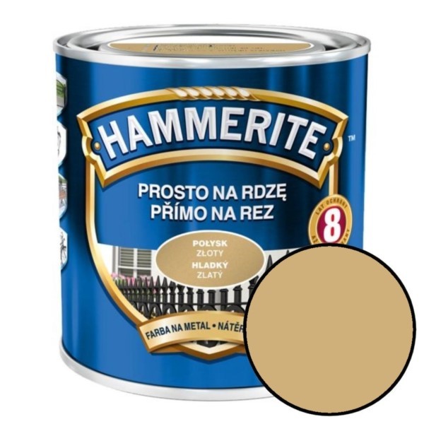 Korrosionsschutz-Email 0,7 L goldfarbe Glänzend Hammerite