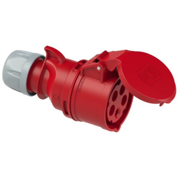 Kupplung 16A 5P 400V IP44 PCE 215-6
