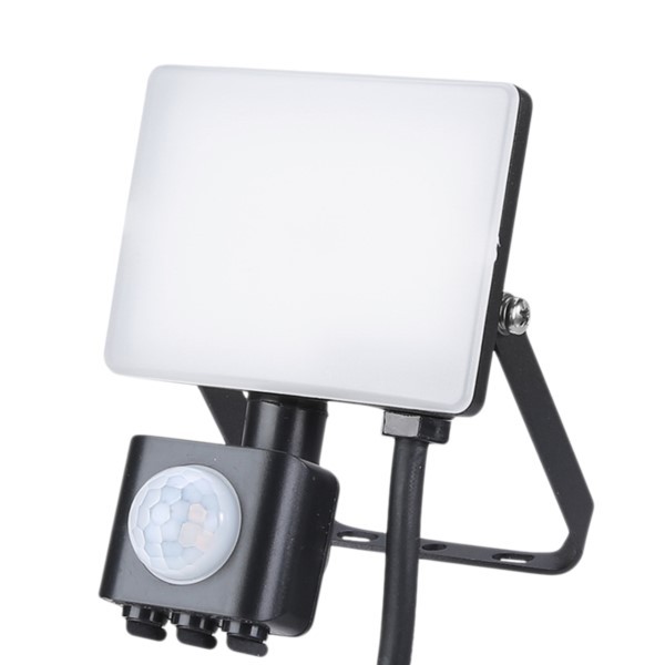 LED-Lampe 10W 950lm 5000K 230V IP44 PIR-Sensor Strahler Eko-Light EKN9017
