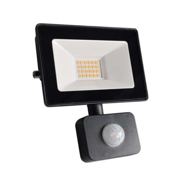 LED-Lampe 20W 1600lm 6000K 230V IP65 PIR-Sensor Strahler Eko-Light EKN989