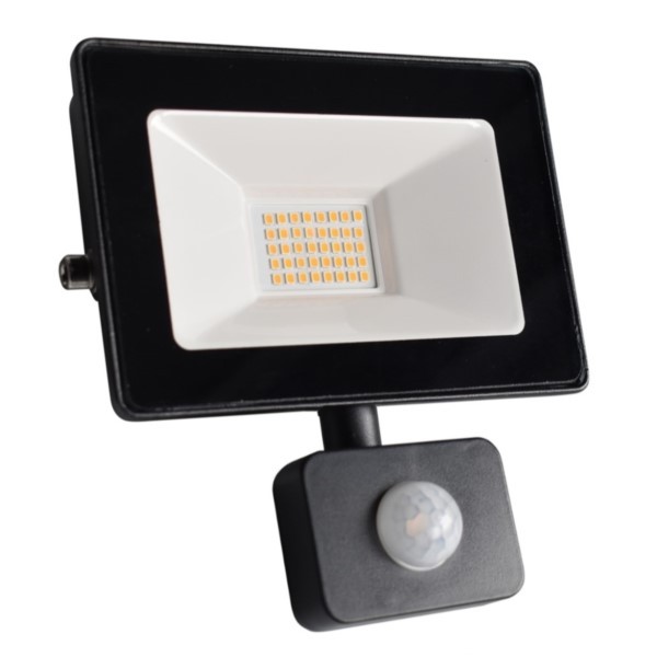 LED-Lampe 30W 2400lm 6000K 230V IP65 PIR-Sensor Strahler Eko-Light EKN016