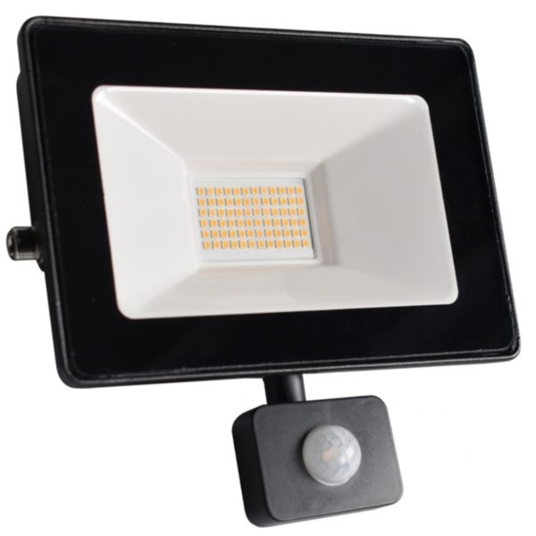 LED-Lampe 50W 4000lm 6000K 230V IP65 PIR-Sensor Strahler Eko-Light EKN532
