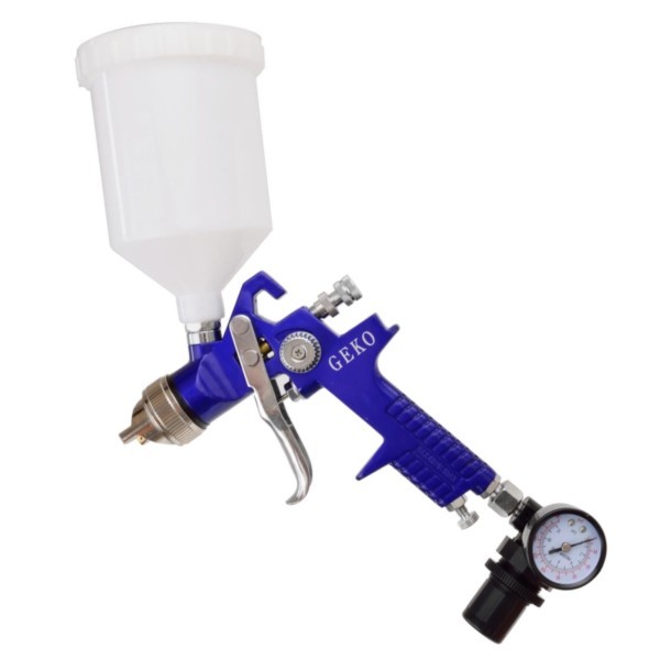 Lackierpistole HVLP 600ml 1,4mm + Druckverminderer Geko G01182