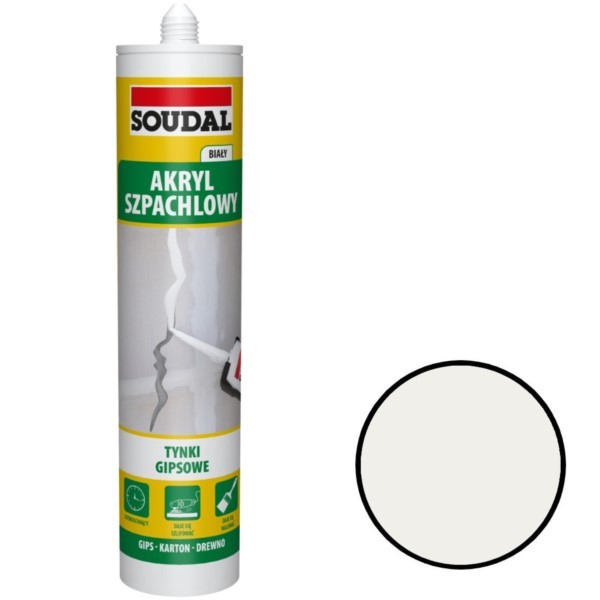 Leichter Acrylspachtel 280ml weiß Soudal 137687