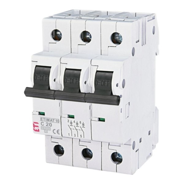 Leitungsschutzschaltey 3P C 20A Etimat KA10 ETI 002135717