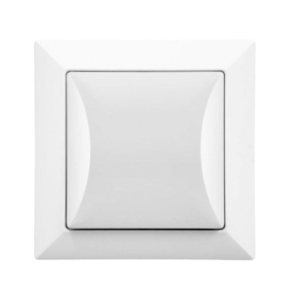 Lichtschalter unterputz 1-fach Opal weiß Timex WP-1 Op BI