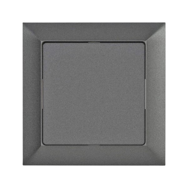 Lichtschalter unterputz 1-fach bipolar Premium graphit Timex WP-9 Pr GR