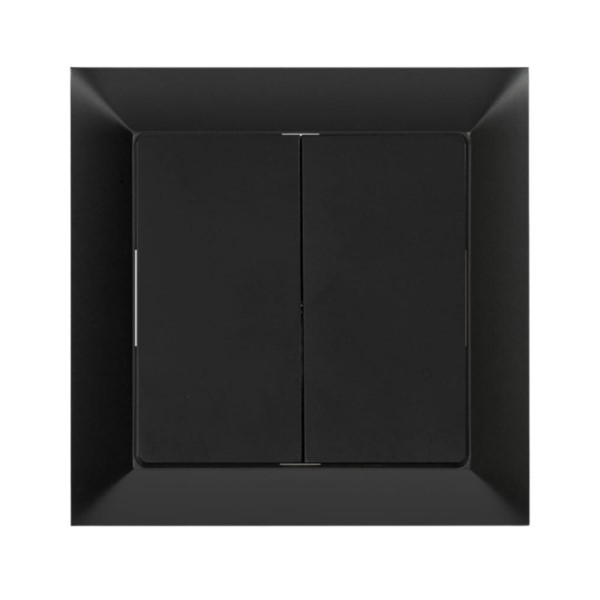 Lichtschalter unterputz 2-fach Premium schwarz Timex WP-2 Pr CZ