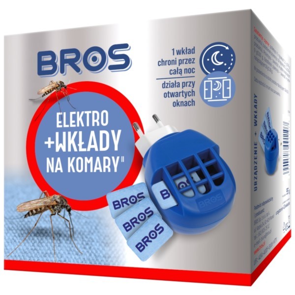 Mückenschutz Elektro Elektro + 10 Ersatzkartuschen BROS