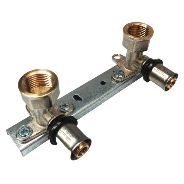 Montageeinheit 10cm mit Pressfitting-Wandwinkel 16 x 1/2” MSVR Hydroland