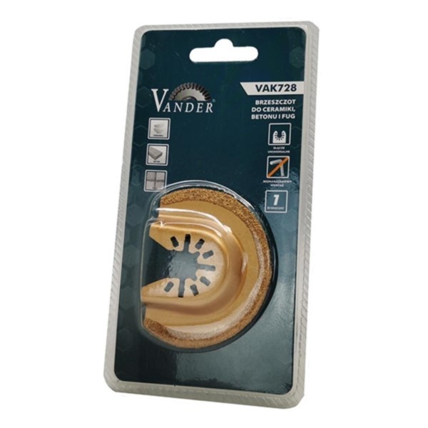 Multitool-Sägeblatt 65 mm für Keramik Beton fug Vander VAK728