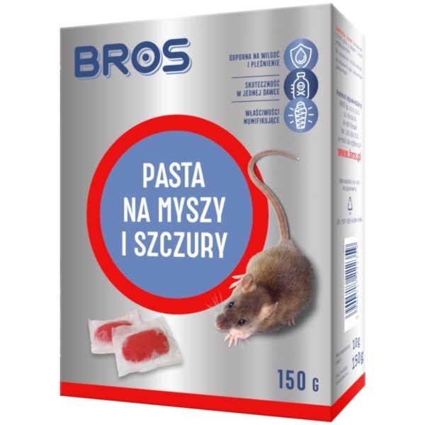Paste gegen Mäuse und Ratten 150g BROS