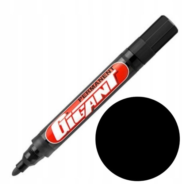Permanentmarker schwarz ⌀1,5-2,5mm Gigant Kamet KM1029