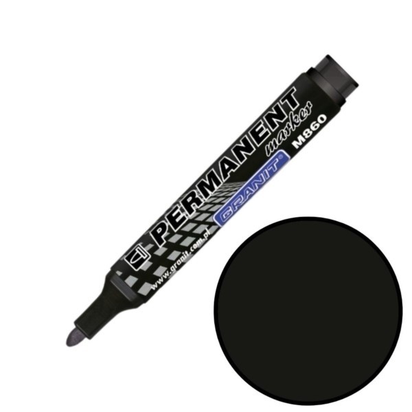 Permanentmarker schwarz ⌀3,0mm Granit M8601