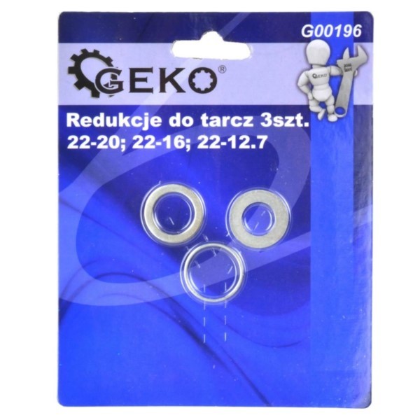 Reduzierring 22x20/16/12,7 Reduktion 3St Geko G00196
