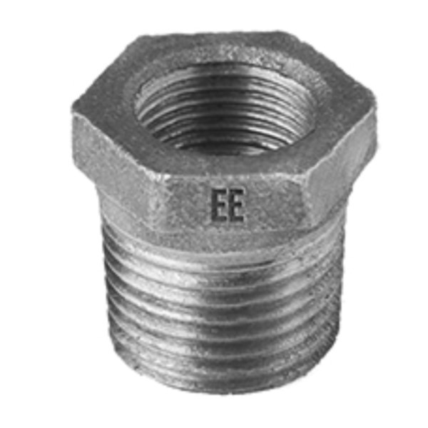 Reduzierstück verzinkt 6/4” x 1” AGxIG Temperguss EE Gießerei