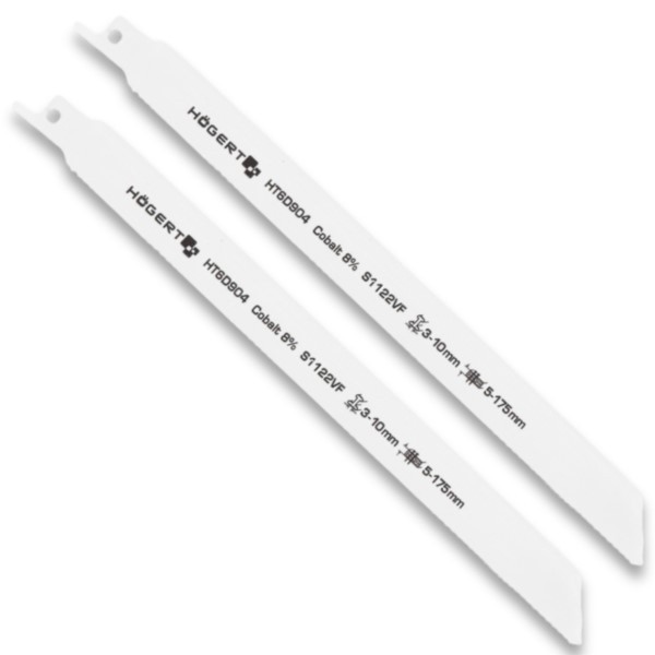 Säbelsägeblatt 23cm 10-14TPI 2St für Holz Metal Kunststoff Högert HT6D904